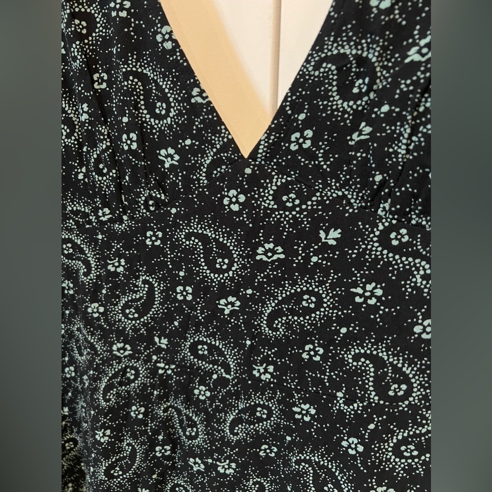 221. NWT BP Paisley Flutter Sleeve V-Neck Dress 2X - Picture 4 of 8